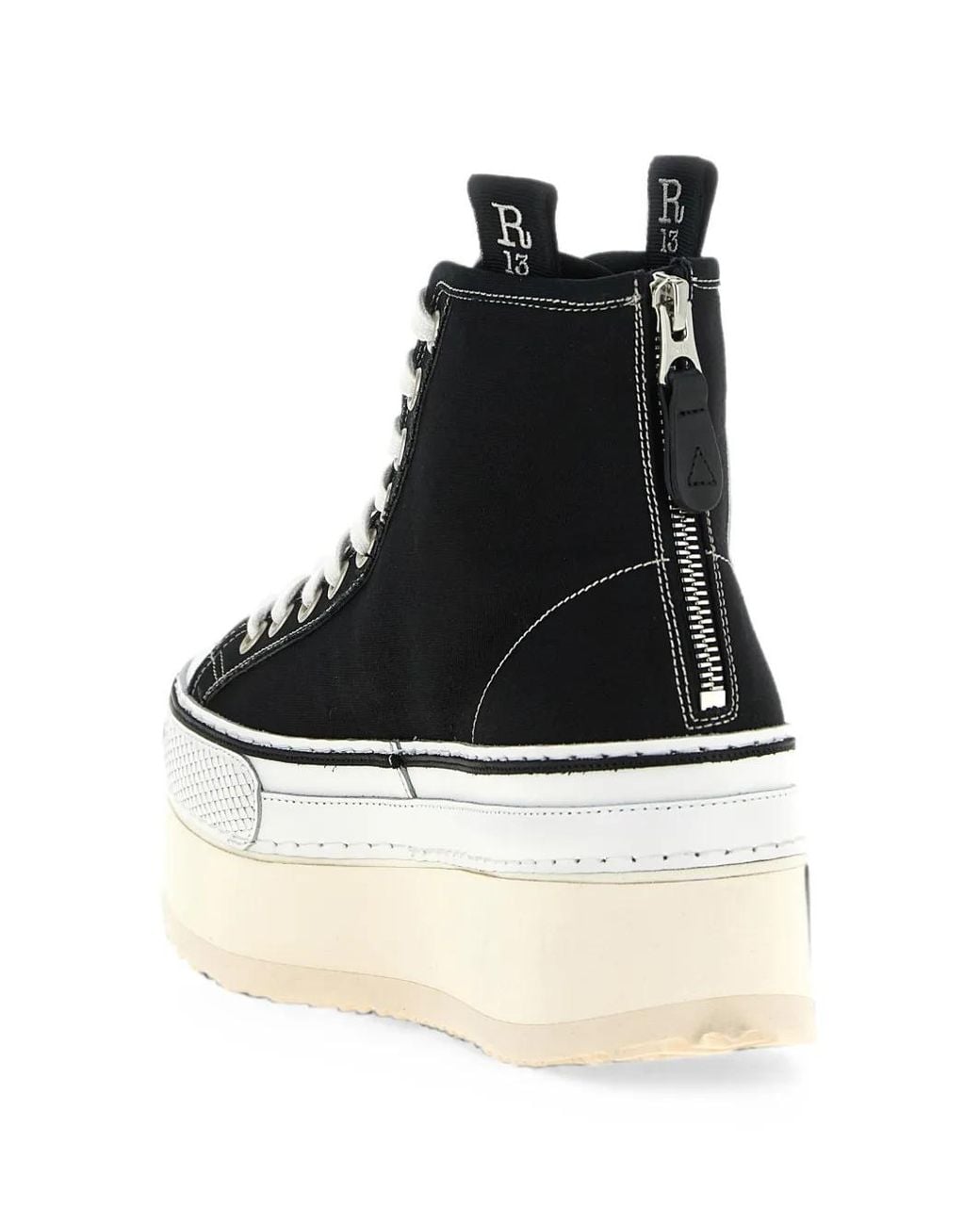R13 Black 'Courtney' Sneakers