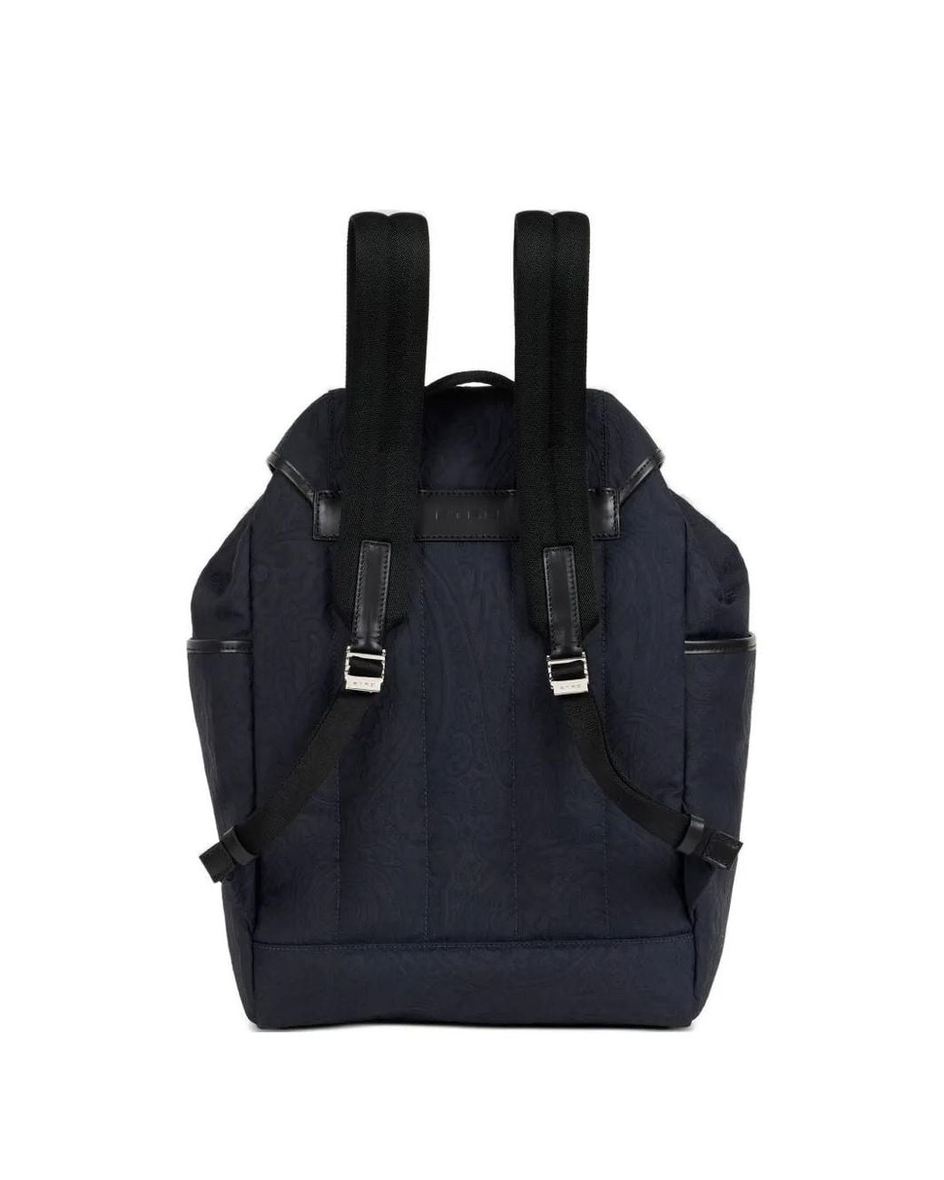 Etro Blue Pegaso-Logo Backpack for men