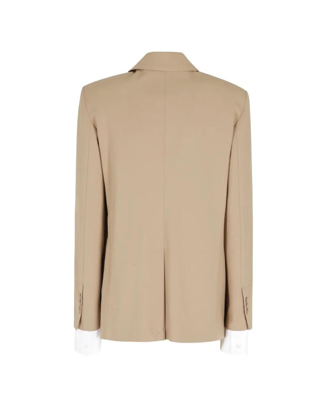 Semicouture Natural Button Blazer