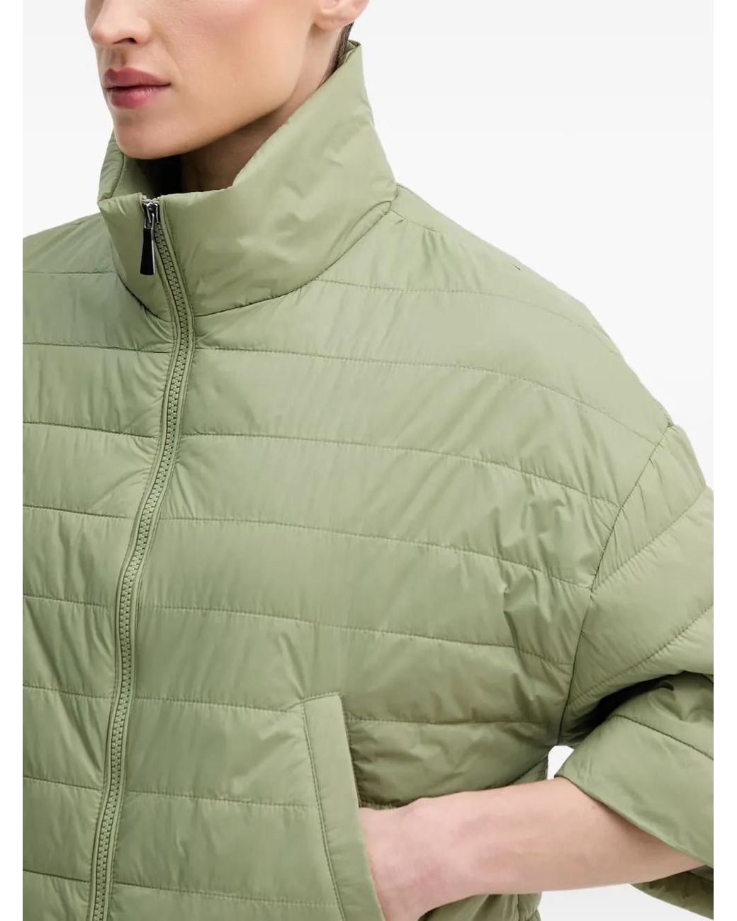 Benetton Green Gesteppte Jacke