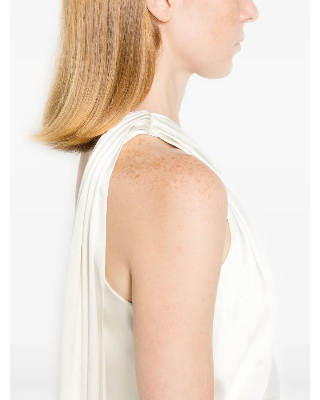 Max Mara White Sleek Clothing Dresses