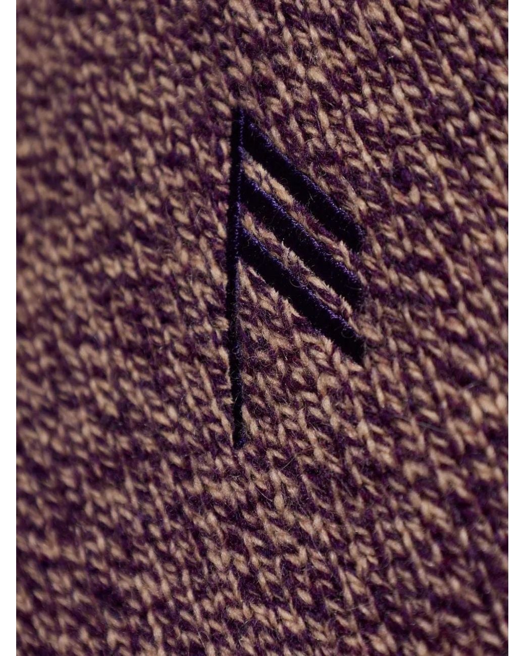 The Attico Purple Embroidered-Logo Sweater
