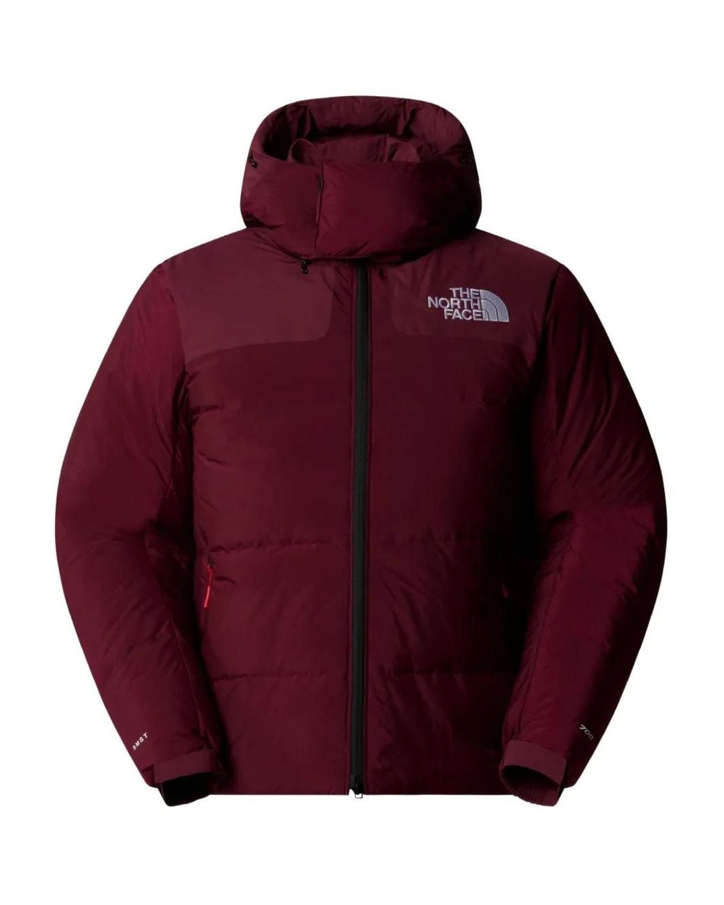 The North Face Red Himalayan Baltoro Hooded Puffer Jacket for men