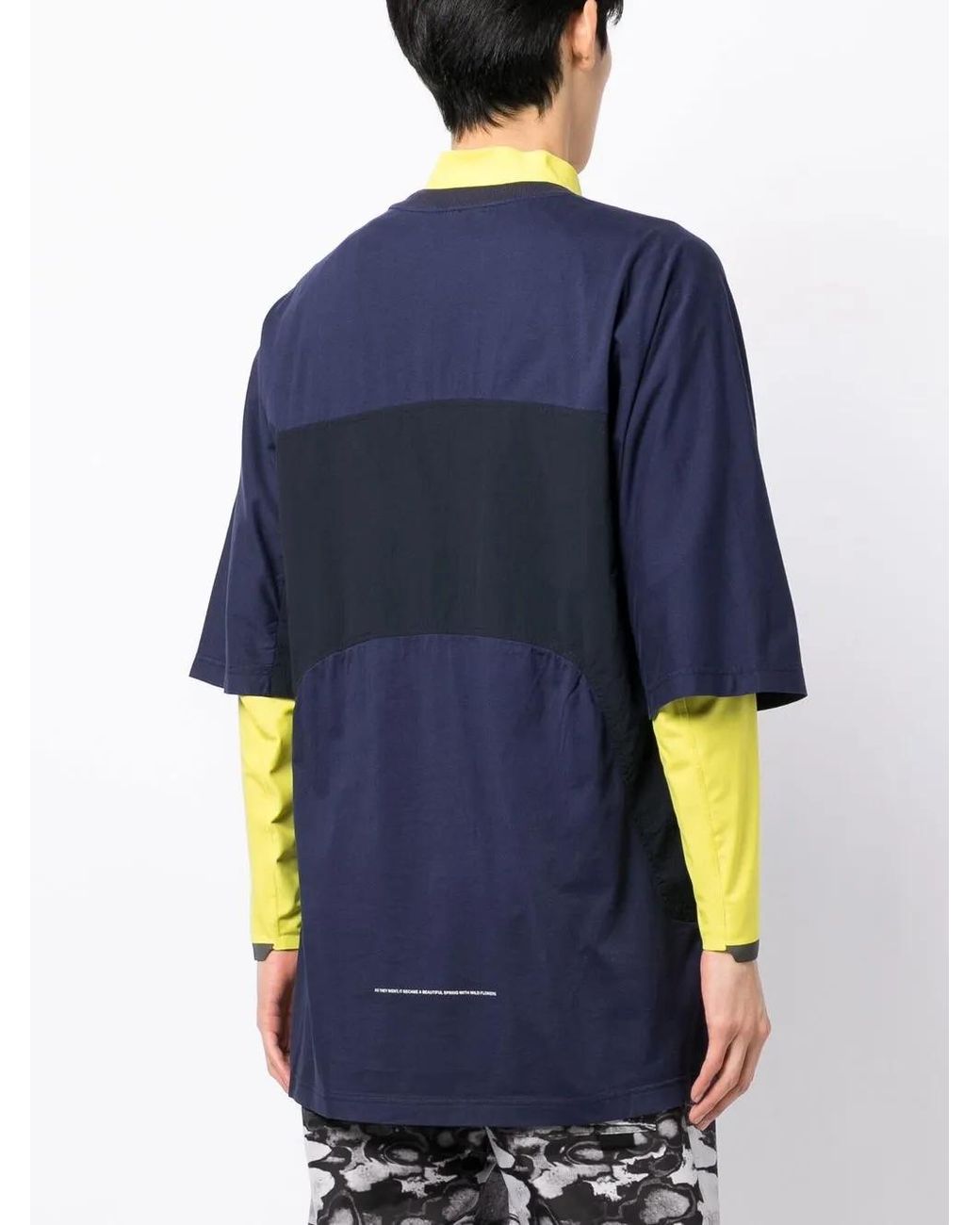 ISO.POETISM Blue Logo-Print T-Shirt for men