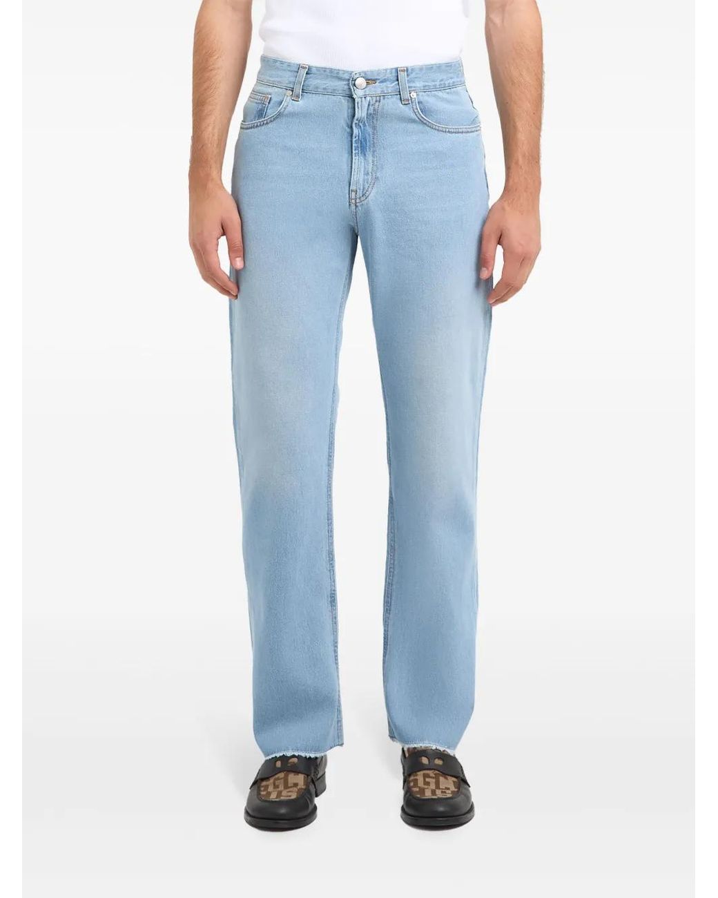 Gcds Wirdo Straight-Leg-Jeans in Blue für Herren
