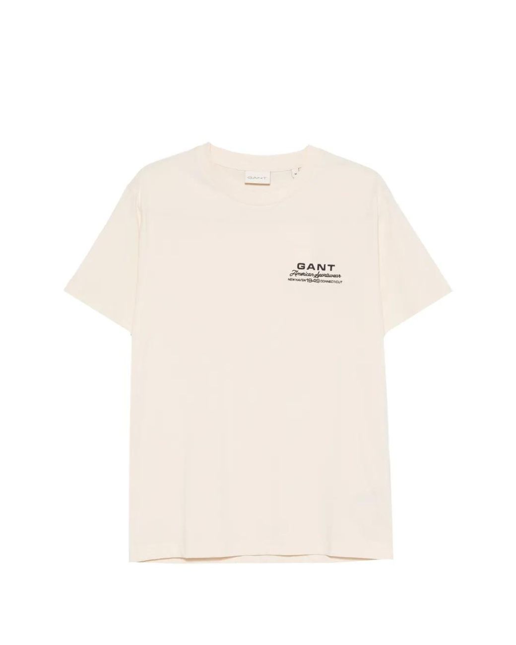 Gant White Logo-Print Short-Sleeve T-Shirt for men