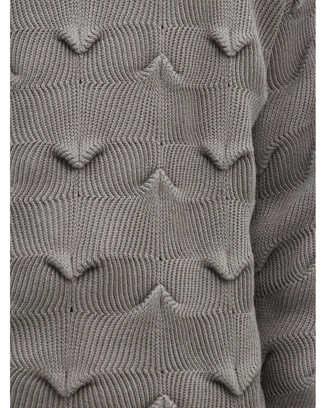 A.A.Spectrum光谱 Gray Textured V-Pattern Sweater