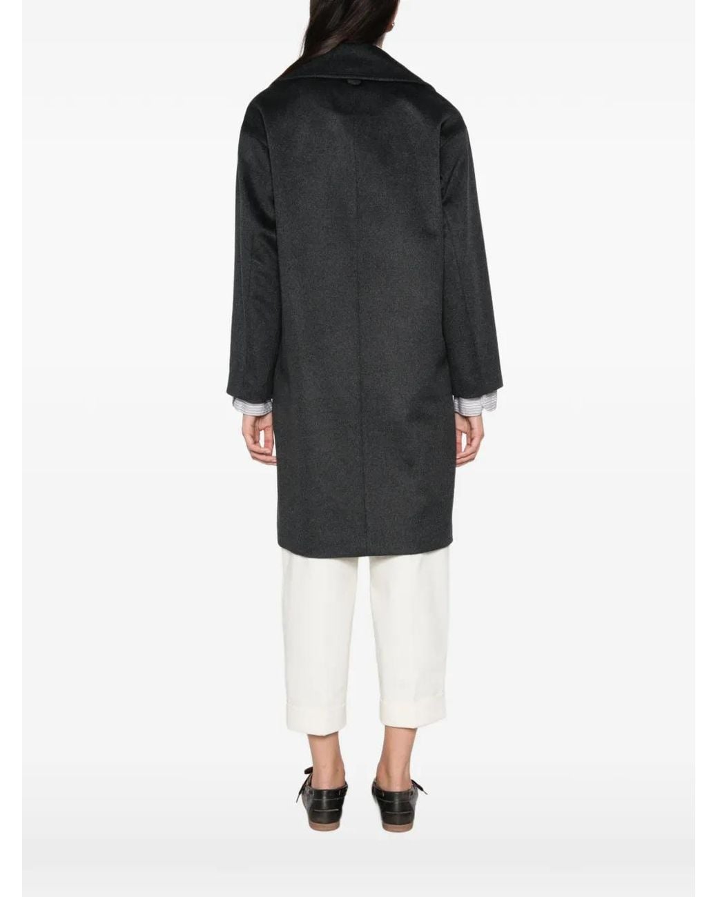 Pennyblack Black Double-Breasted Coat