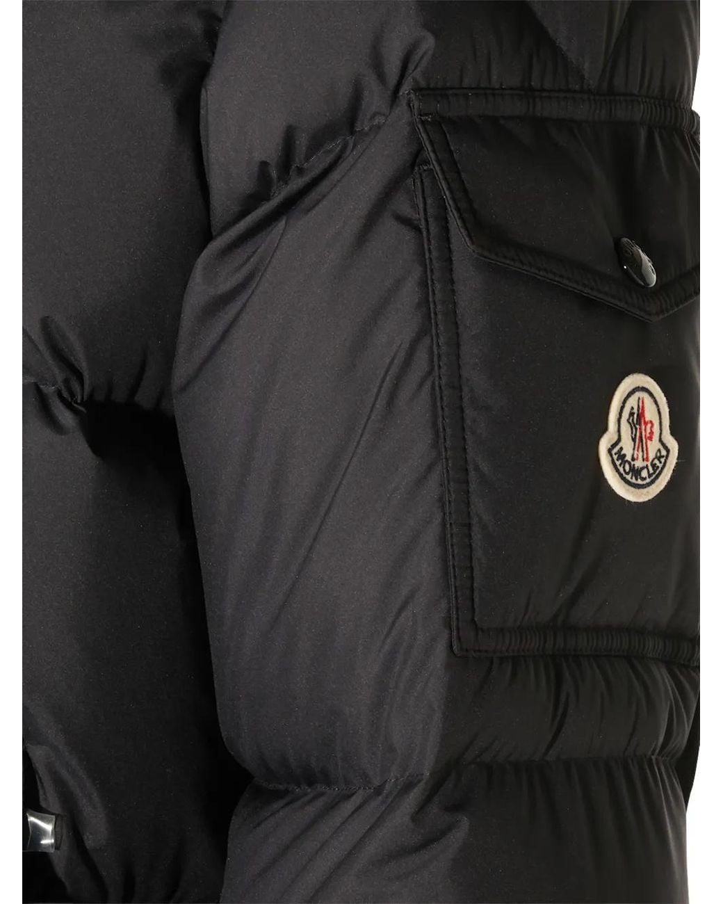 Moncler Blue Lacfroid Hooded Short Down Jacket for men