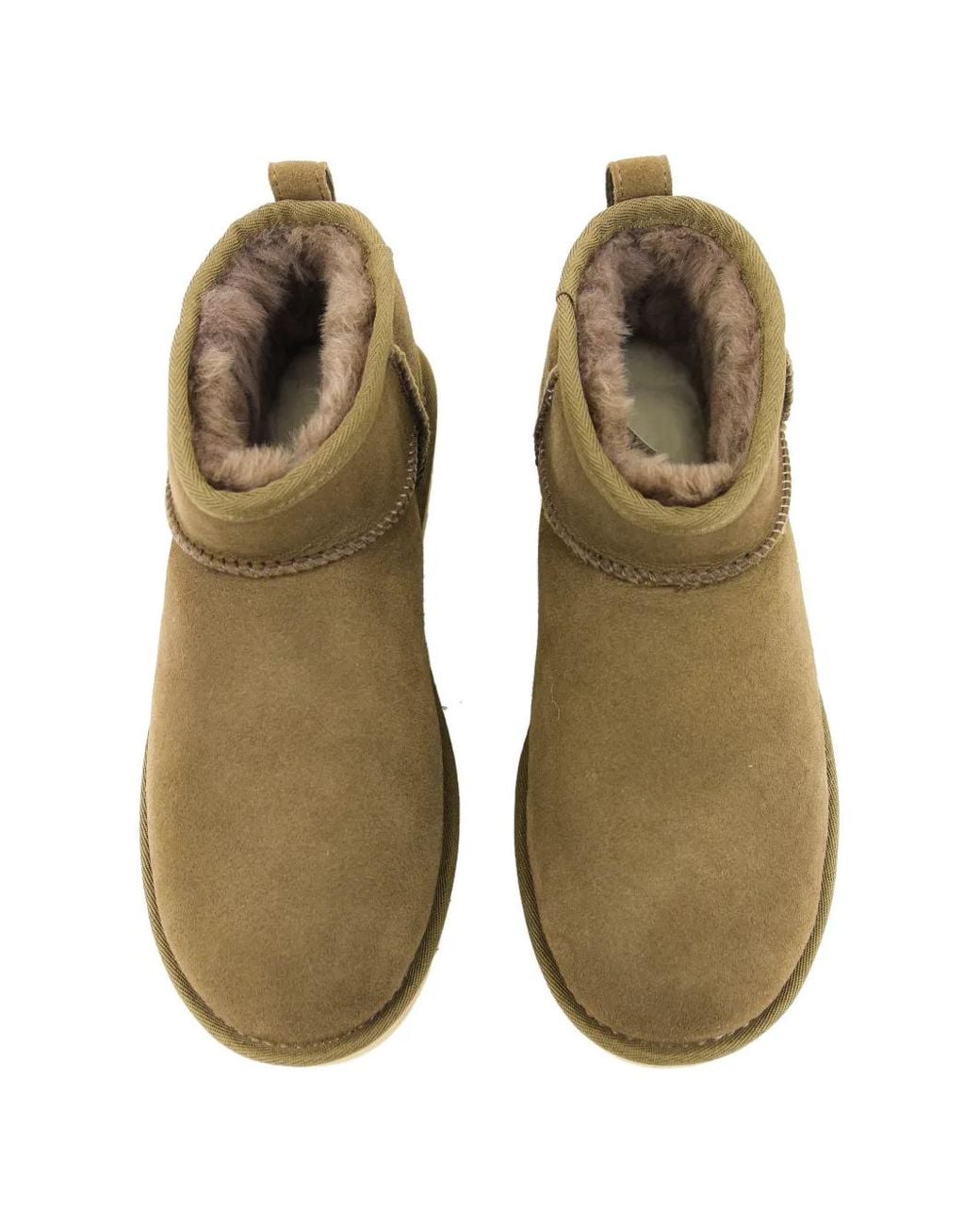 Ugg Brown Classic Ultra Mini Leather Desert Boots for men
