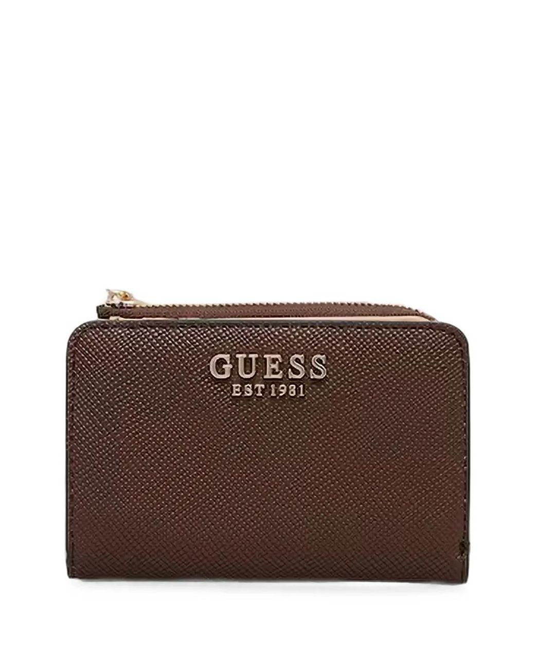 Guess Brown Danielle Logo-Plaque Bifold Wallet