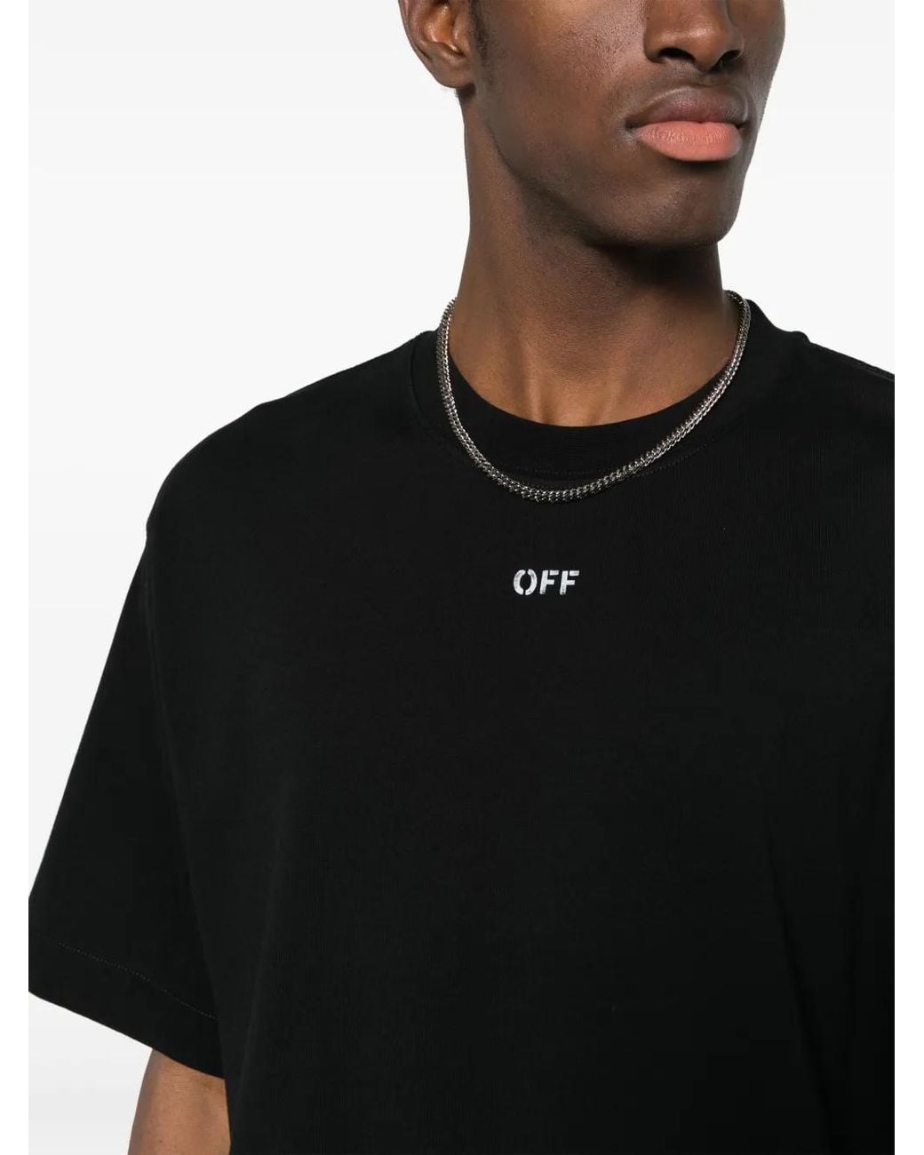 Off-White c/o Virgil Abloh Black Off Stamp Skate S/S Tee for men