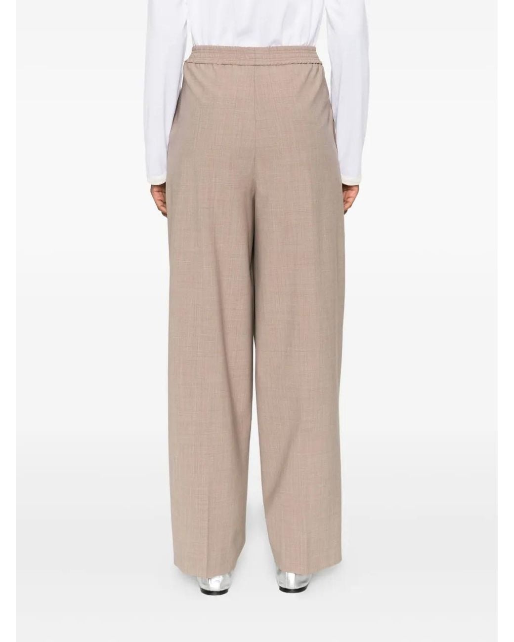Fabiana Filippi Natural Elastic-Waist Trousers