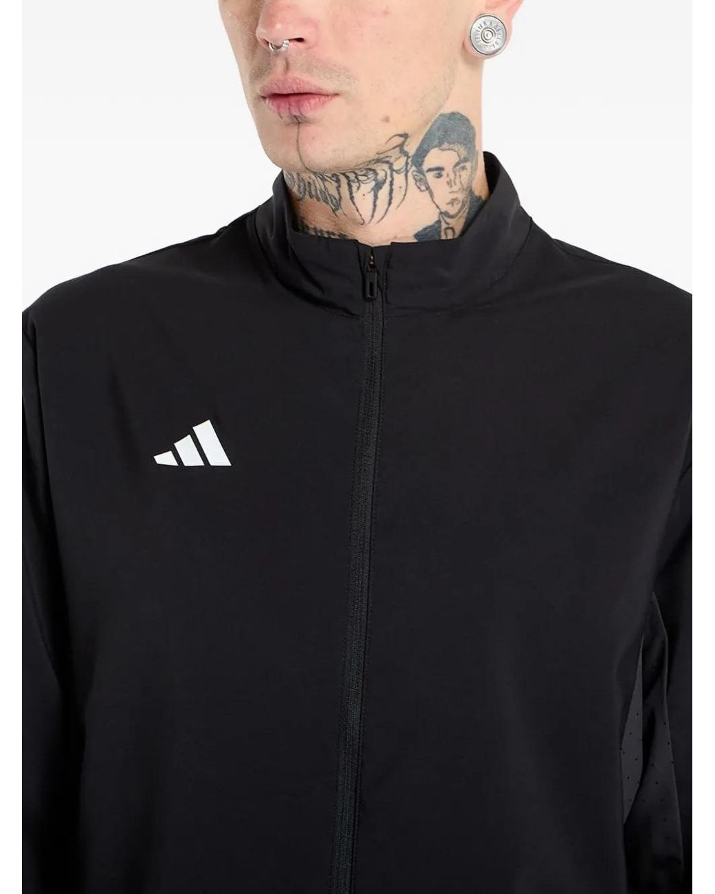 Adidas Blue Adizero Essentials Running Jacket for men