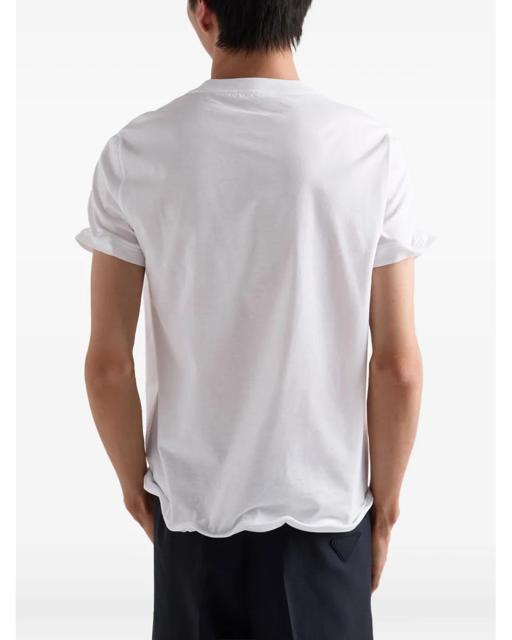 Prada Shapeable T-Shirt in White für Herren