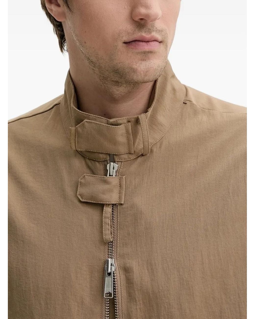 Won Hundred Natural Zip-Fastening Ribbed-Cuff Jacket for men