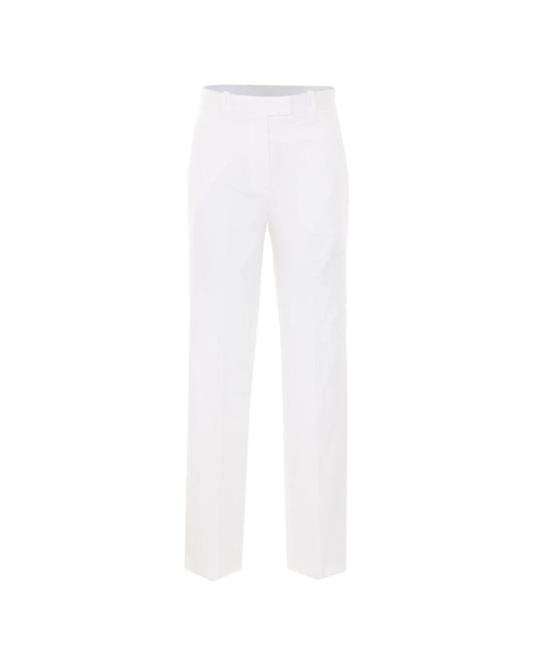 Circolo 1901 White Zip Pocket Trousers