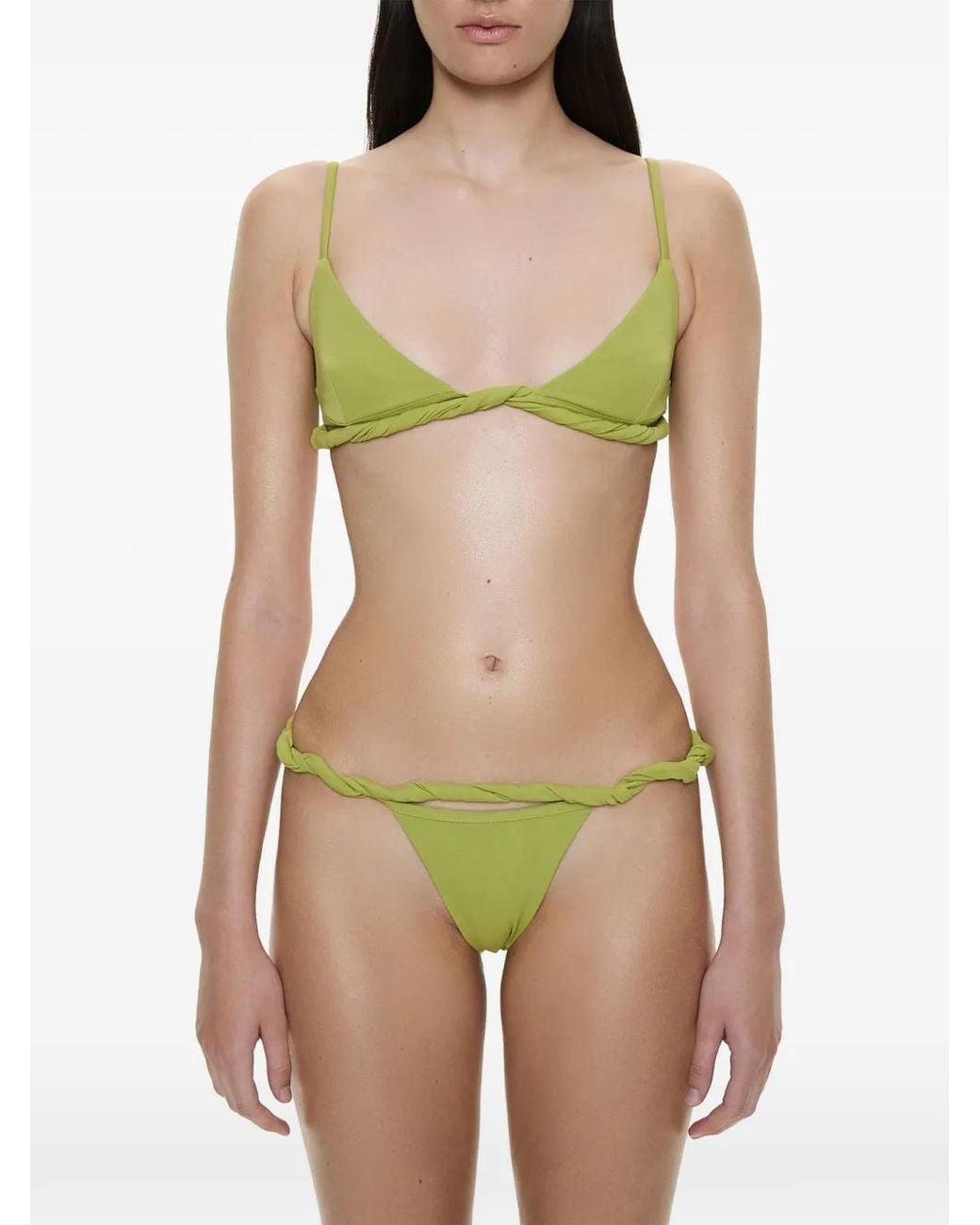 Christopher Esber Green Rolled-Up Bikini Briefs