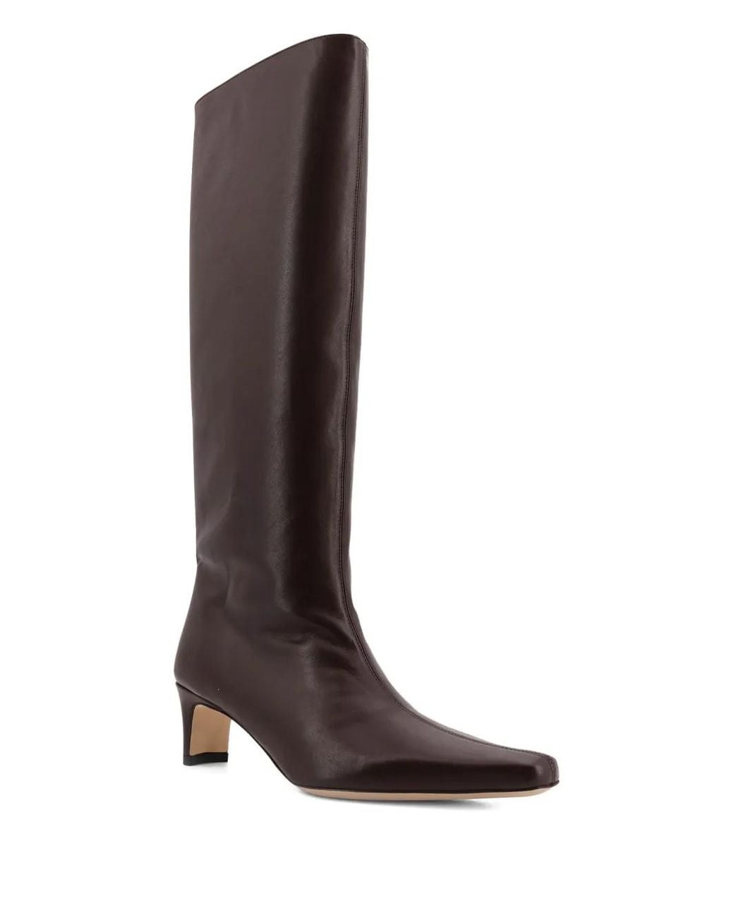 Staud Brown Wally Pointed Leather Boots