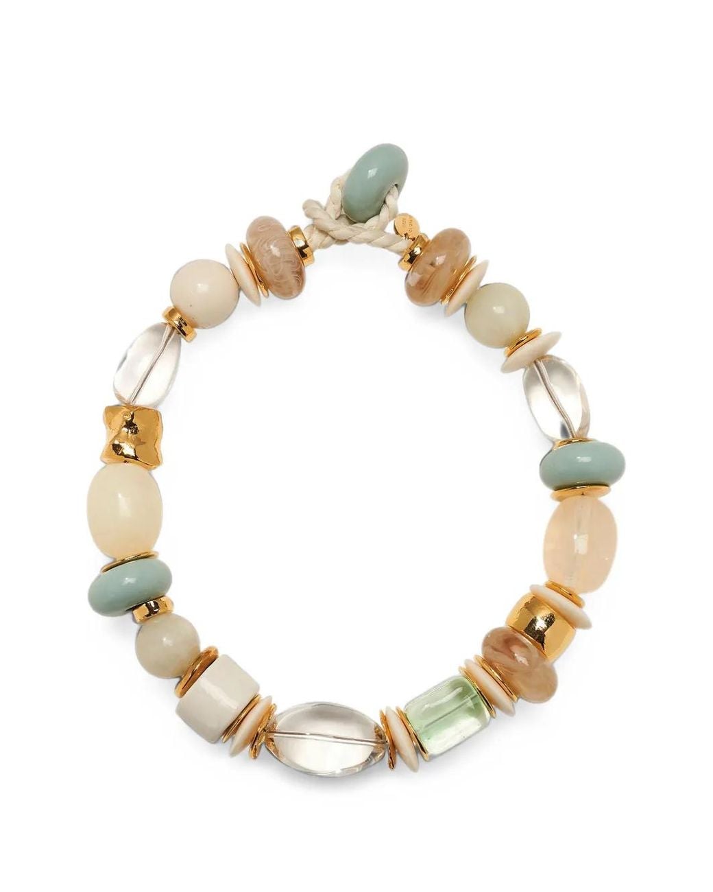 Lizzie Fortunato Metallic Monument Beaded Necklace