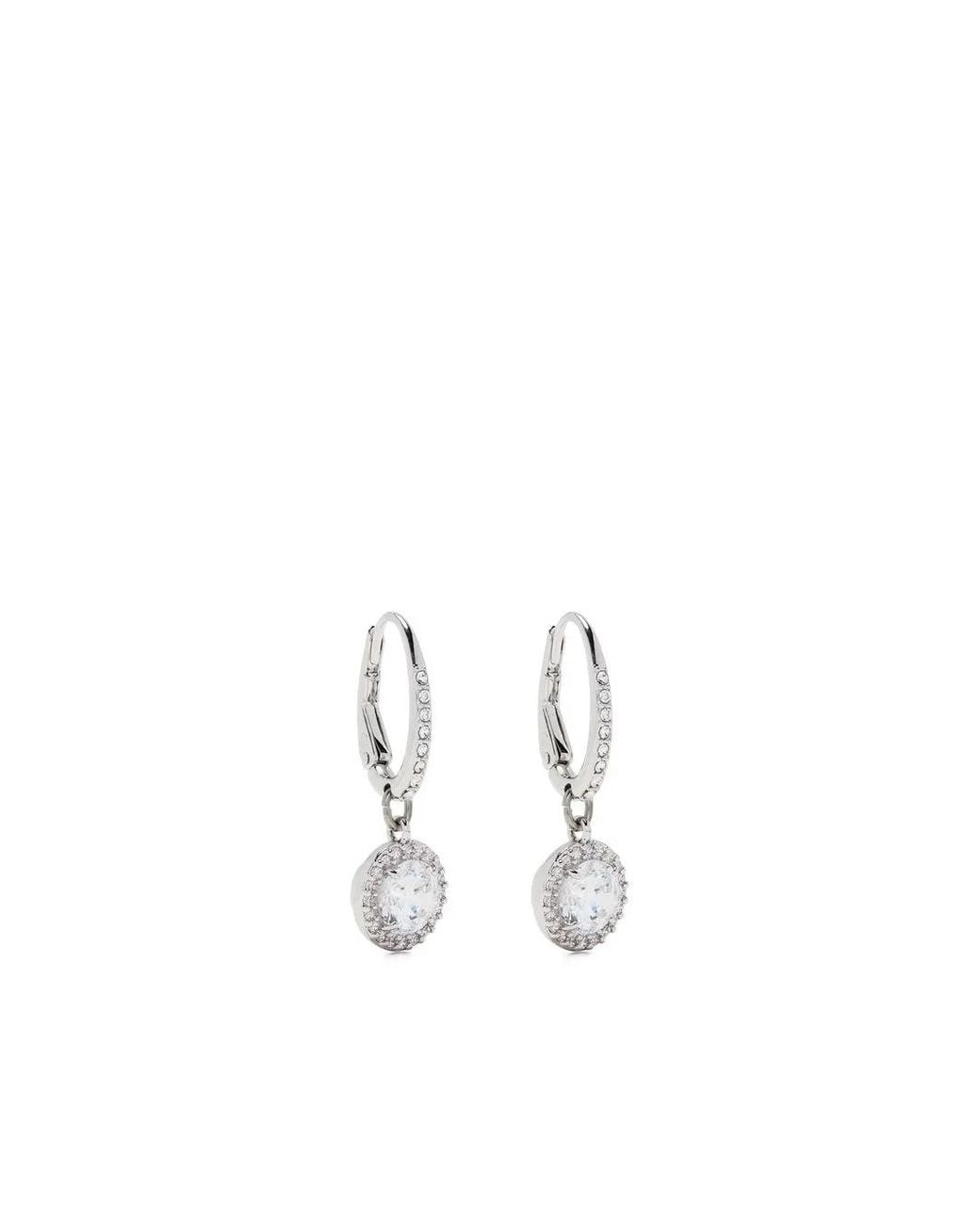 Swarovski White Una Drop Earrings