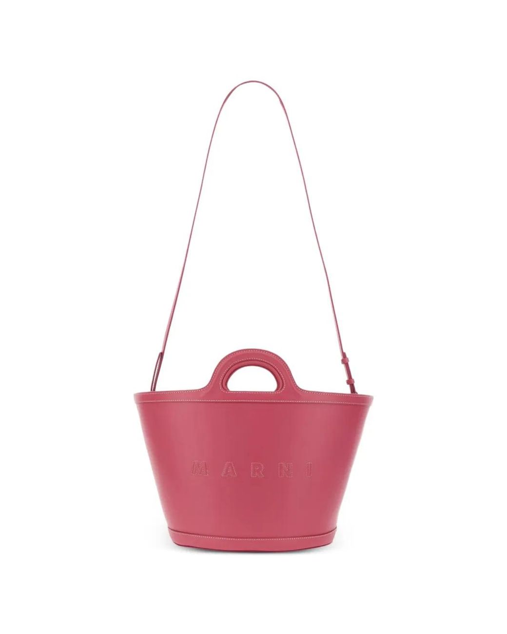 Marni Pink Small Tropicalia Tote Bag