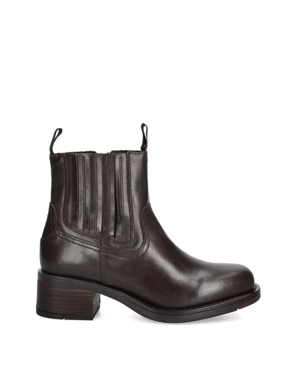 Fly London Brown Pull-Tab Side-Zip Boots