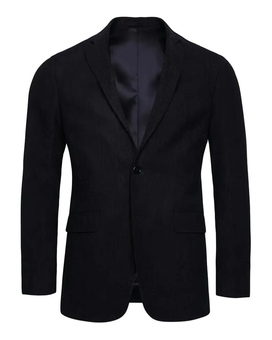 LOJA DAS MEIAS Blue Pocket Single-Button Jacket for men