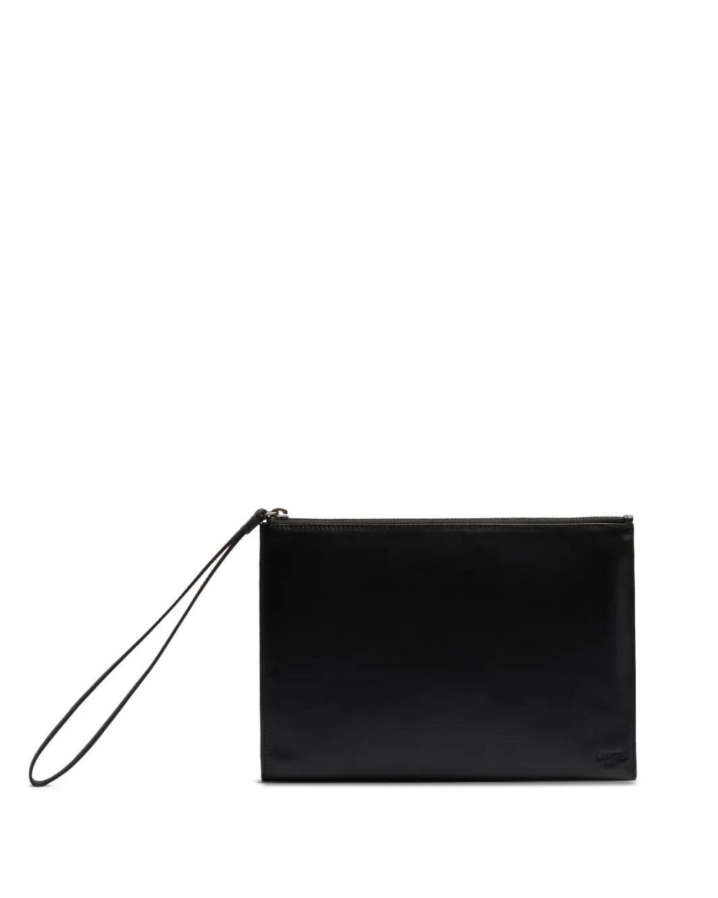 Lancel Black Leon Clutch Bag for men