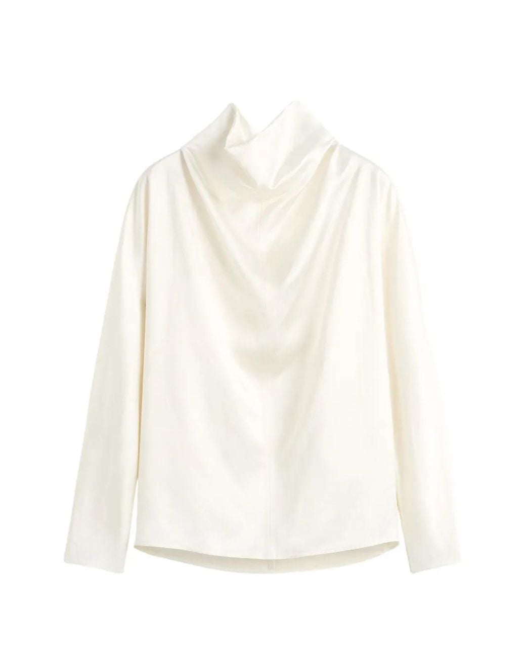 Totême White Cowl Neck Blouse