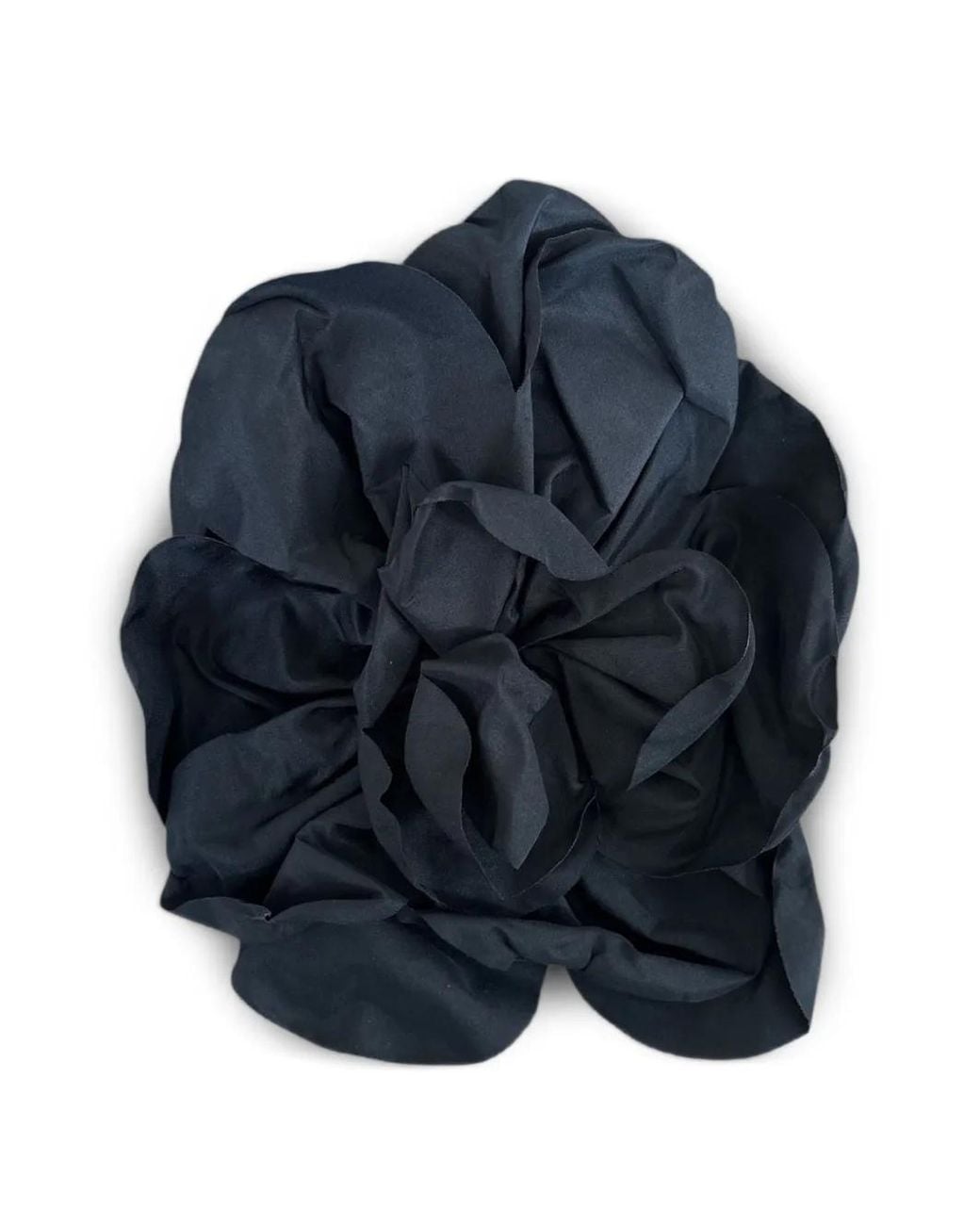 Douuod Blue Floral-Detail Scrunchie