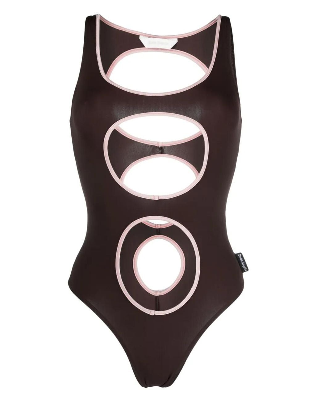 Palm Angels Black Cut-out Swimsuit