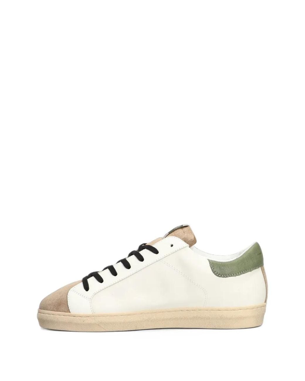 AMA BRAND Natural Star-Patch Suede-Panel Sneakers for men