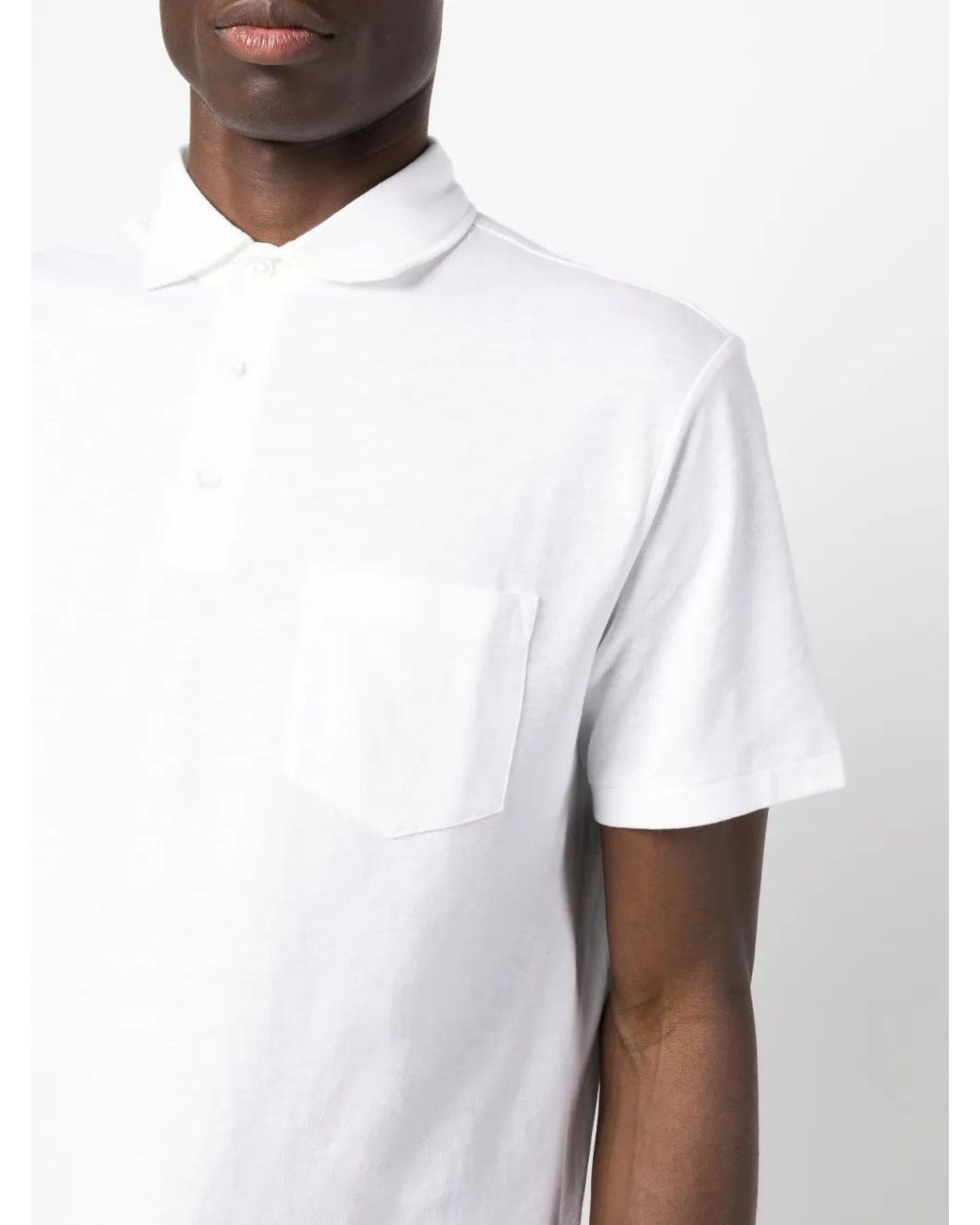 Polo Ralph Lauren White Embroidered-Logo Short-Sleeve Polo Shirt for men