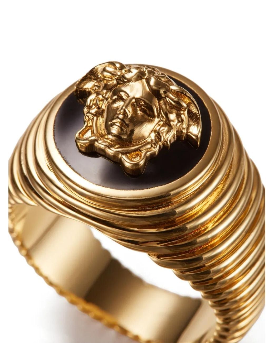 Versace Metallic Medusa Ring