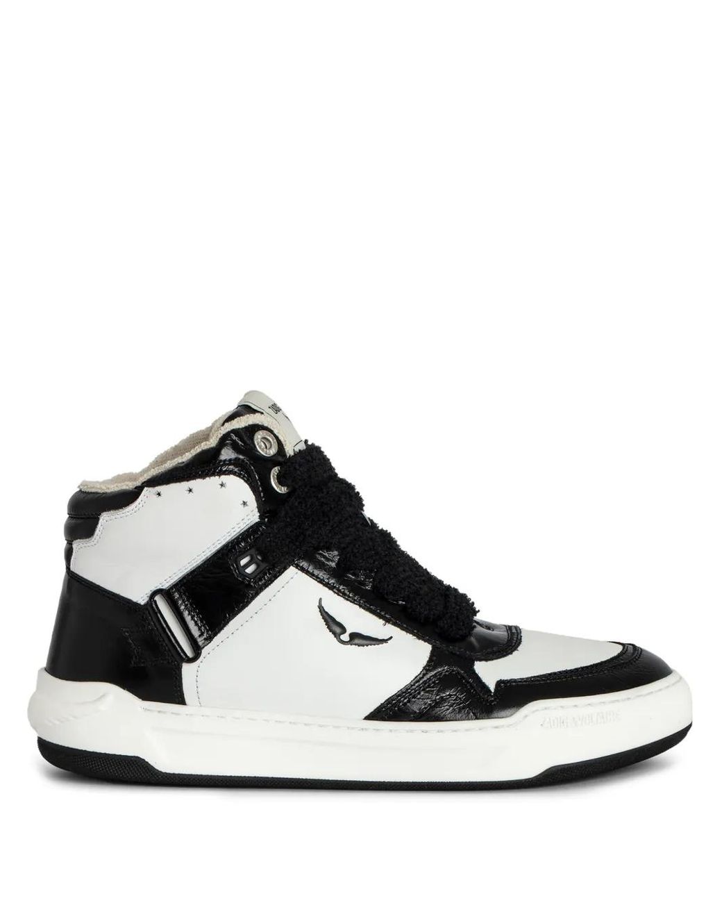 Zadig & Voltaire Black Wings High-Top Sneakers
