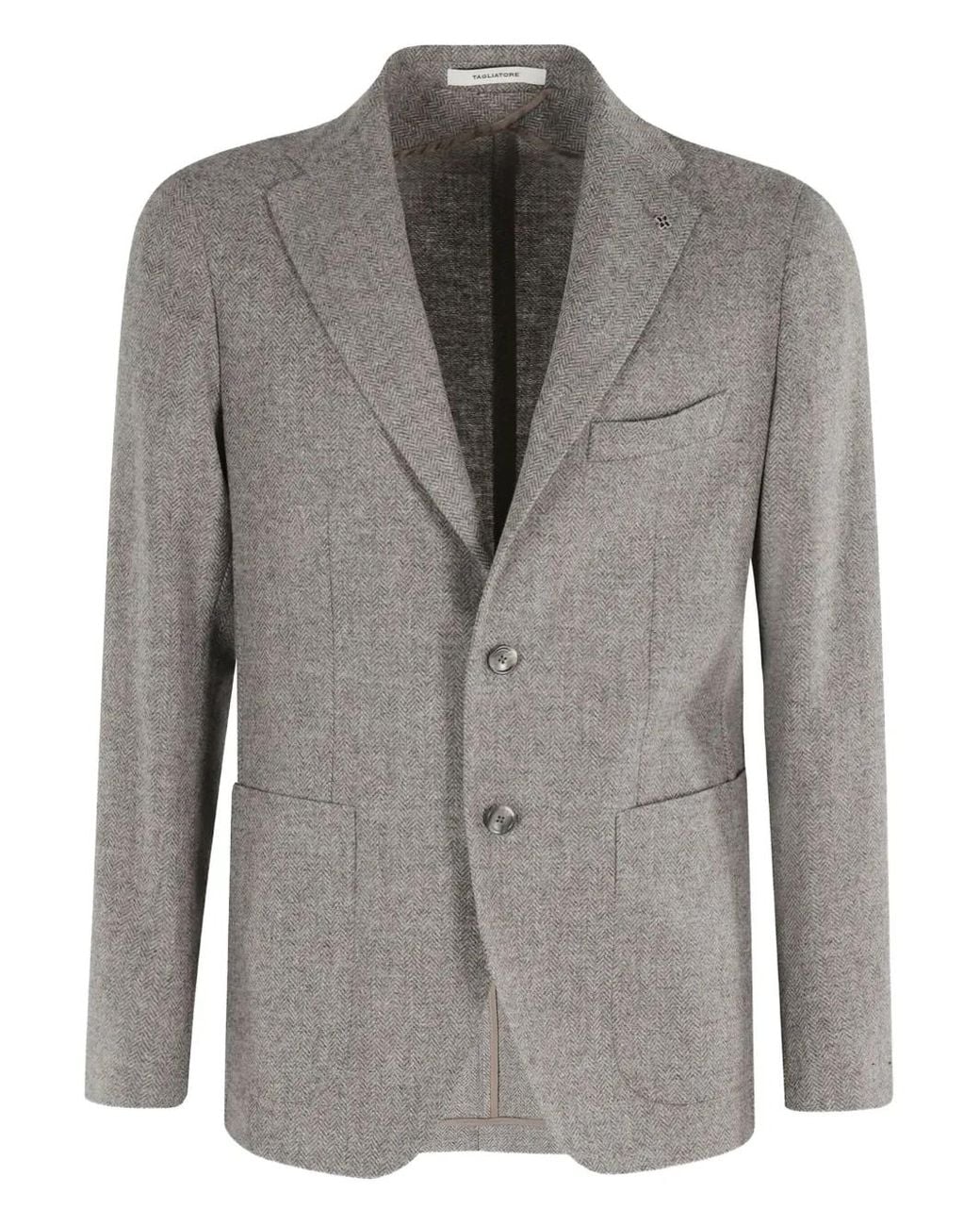 Tagliatore Gray Montecarlo Wool Jacket for men