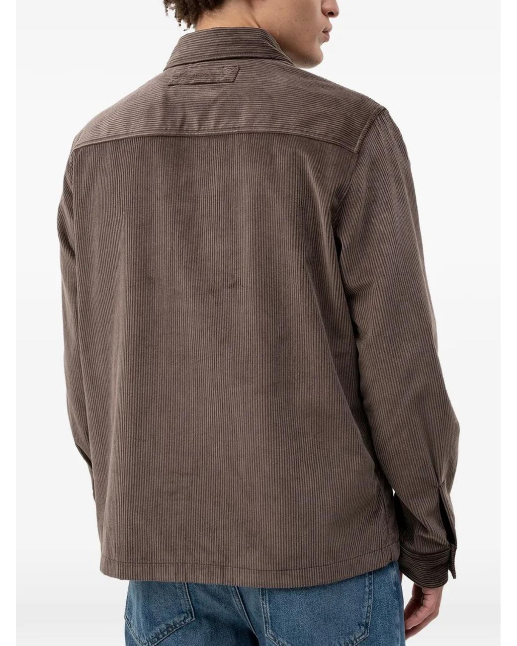 HUGO Brown Oversized-Fit Shirt for men