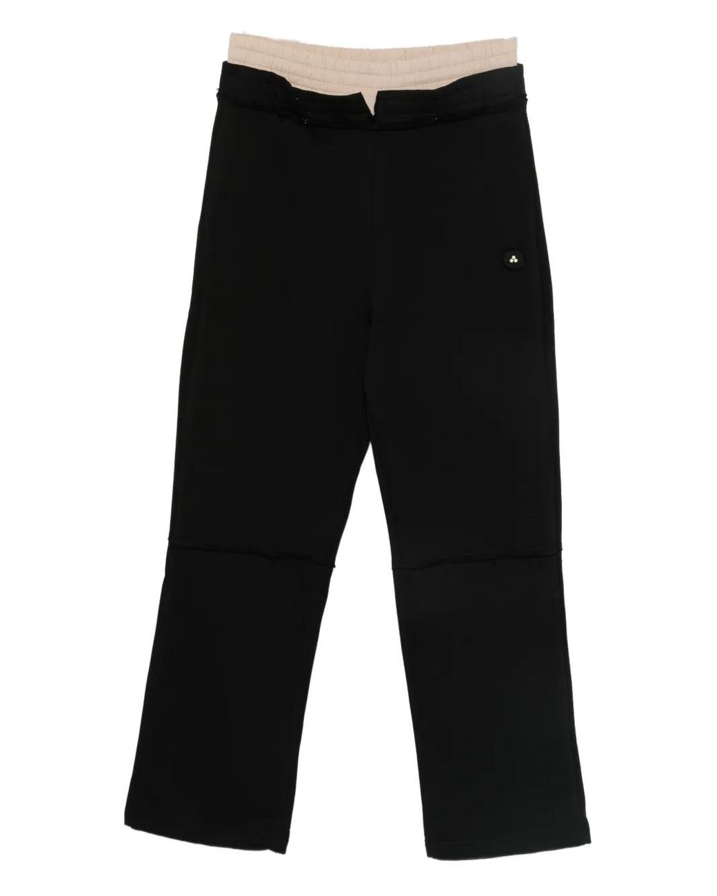 Peuterey Black Logo-Patch Track Pants for men