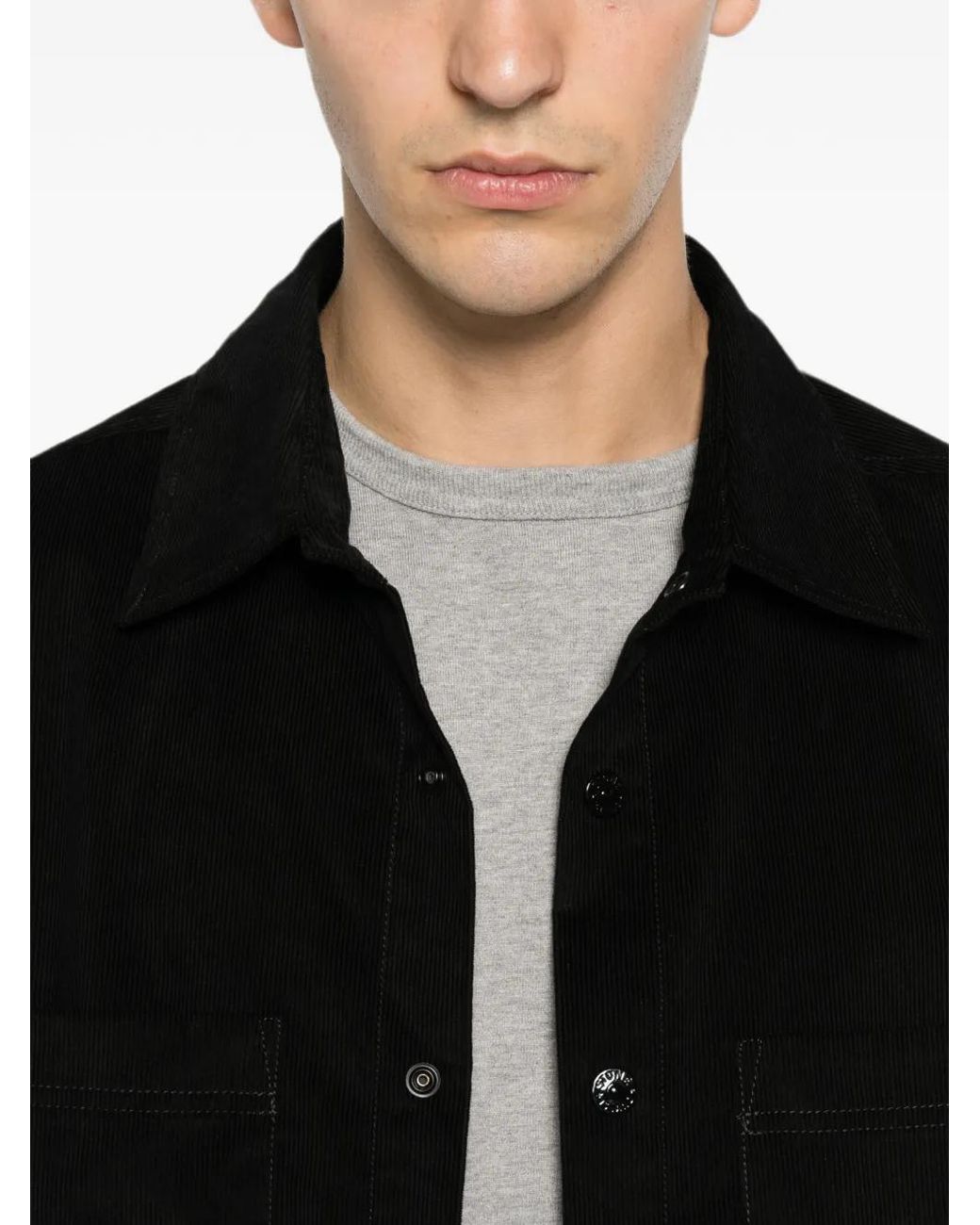 Stone Island Black Cotton Shirt for men