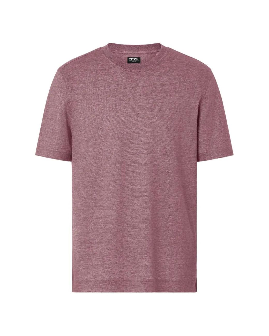Zegna Pink Oasi Lino T-Shirt for men