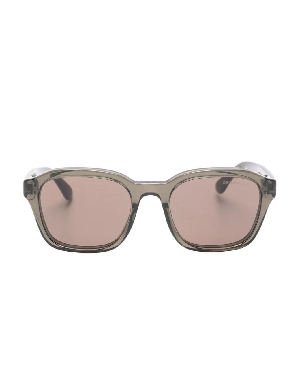 Emporio Armani Pink Rectangle Frame Sunglasses for men
