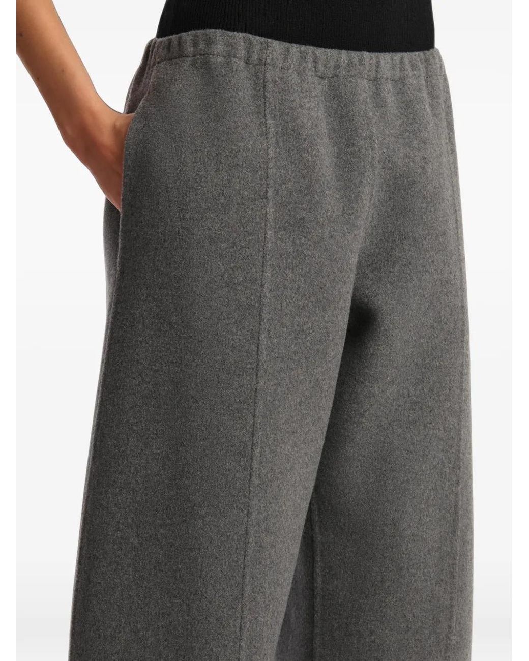 Khaite Gray Clover Trousers