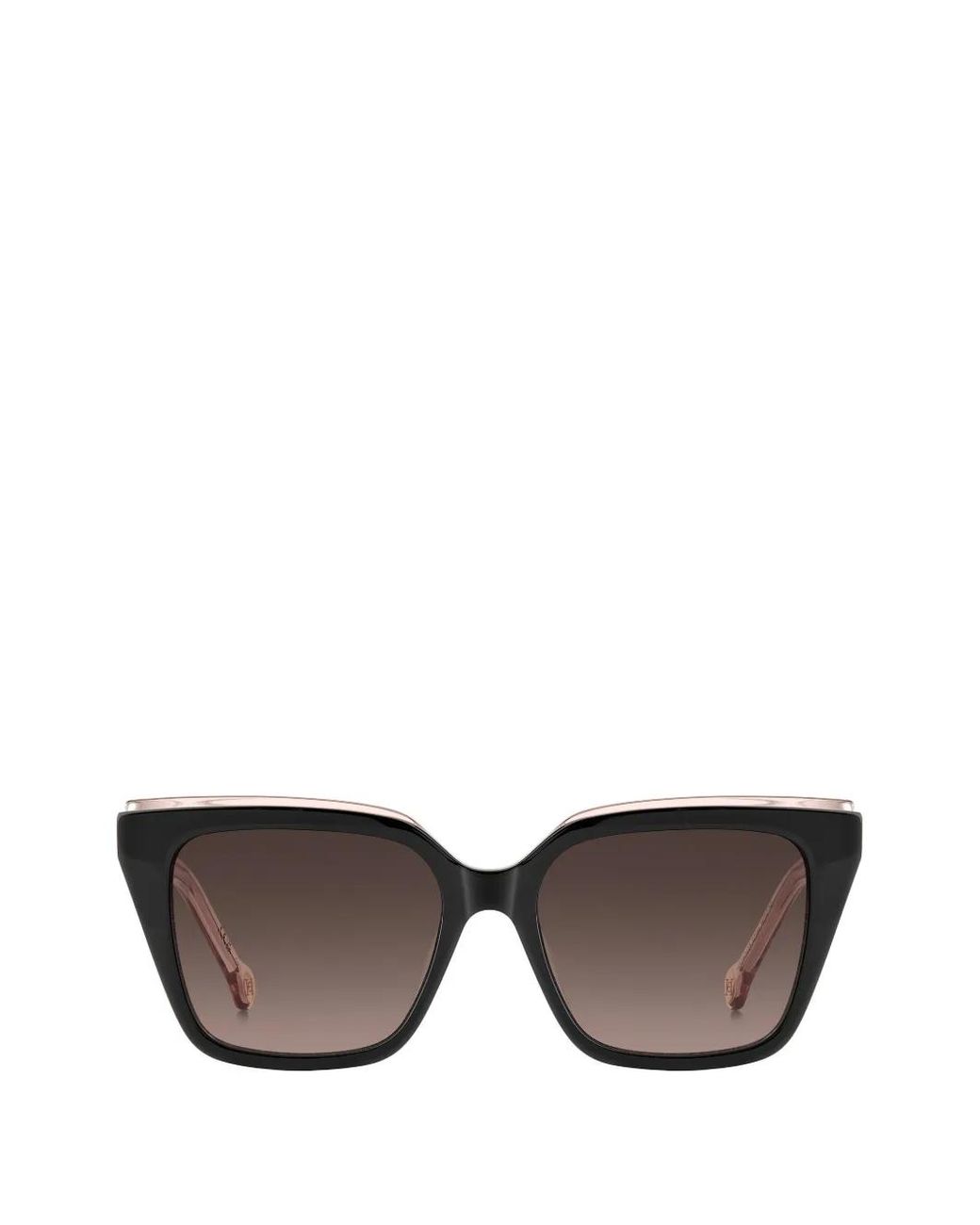 Carolina Herrera Gray Geometric-Frame Sunglasses