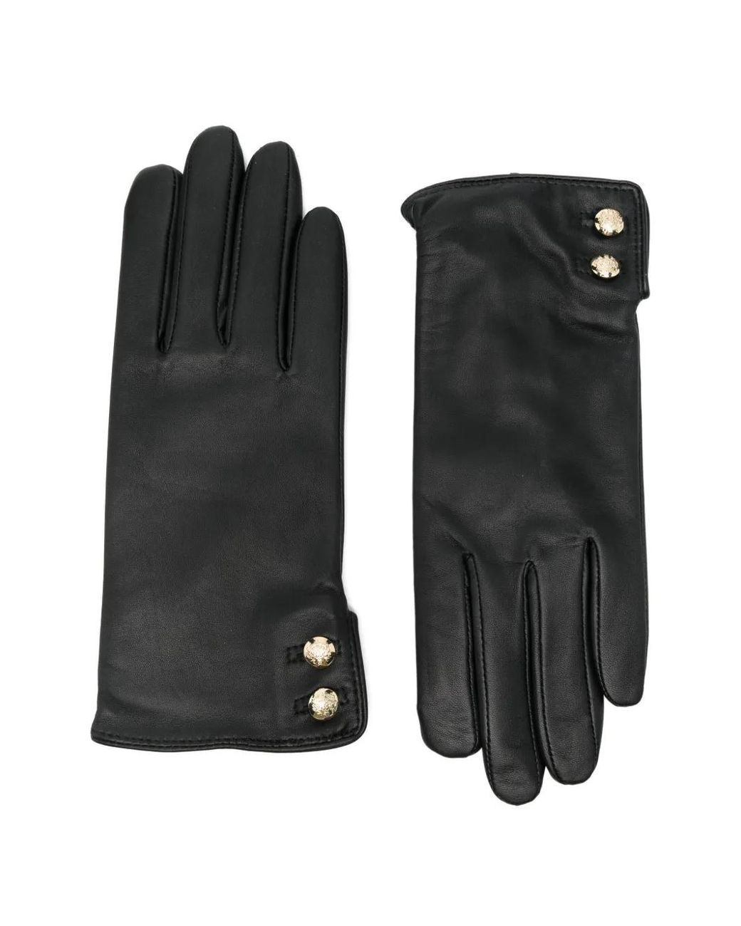 Ralph Lauren Black Buttoned Glove