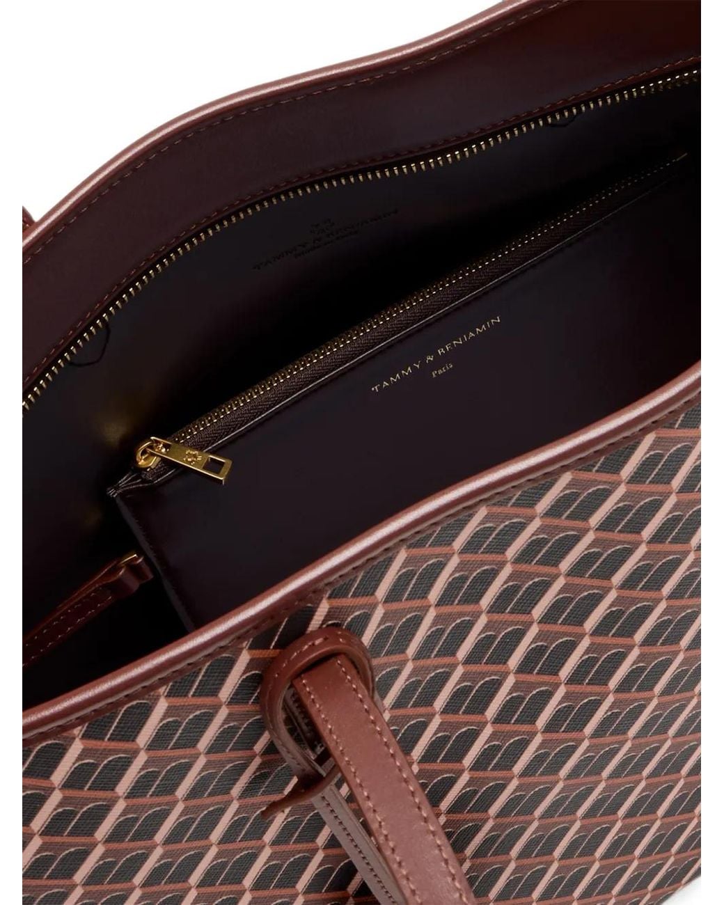 Tammy & Benjamin Brown Monogram Tote Bag