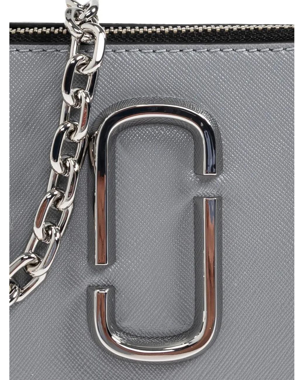 Marc Jacobs Gray The Colorblock Chain Snapshot Bag