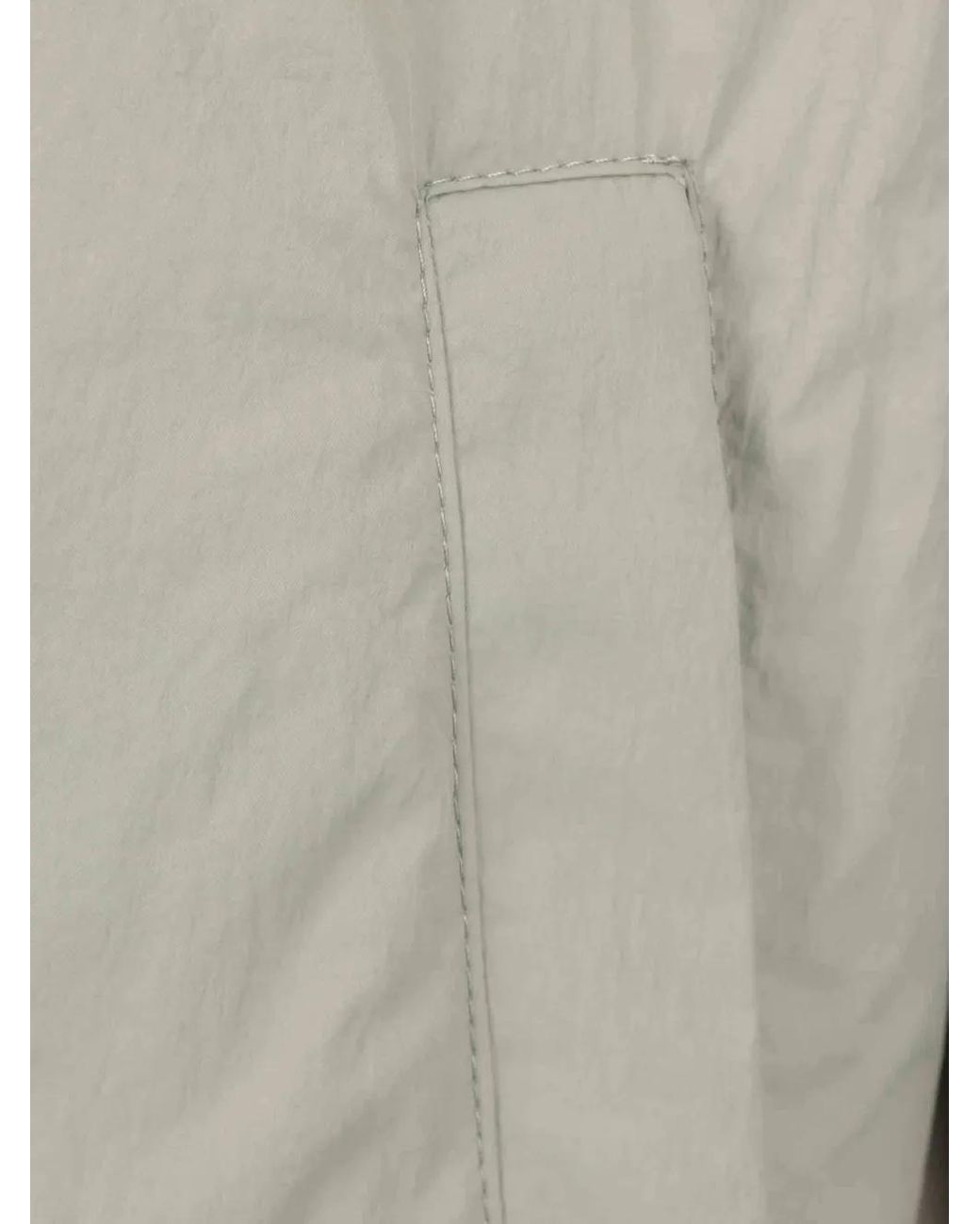 Herno Gray Salvia Polyamide Short Jacket Bottoni for men