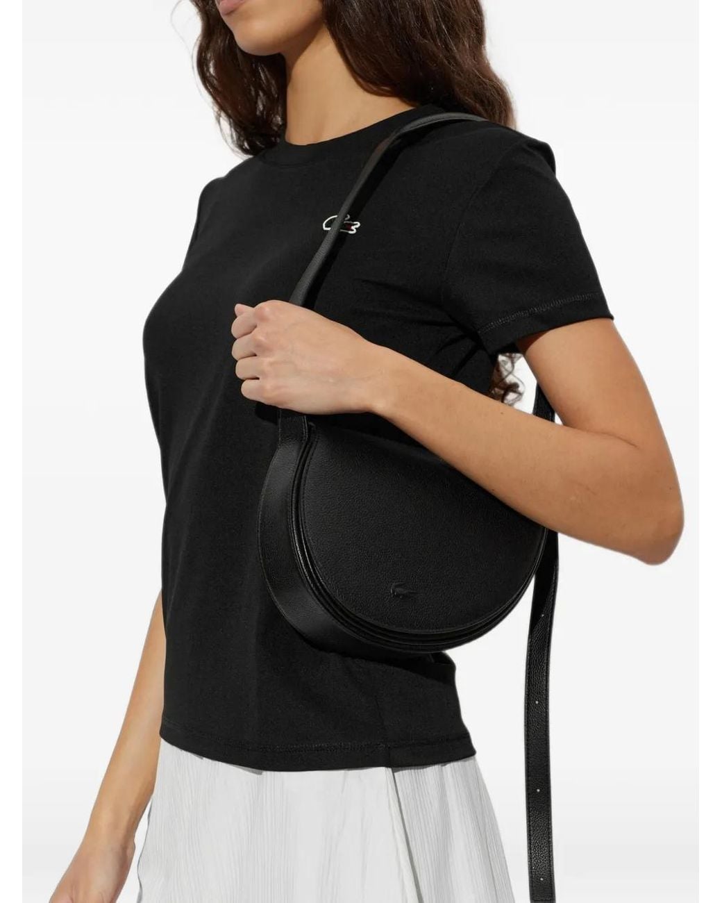 Lacoste Black Smash Court Shoulder Bag