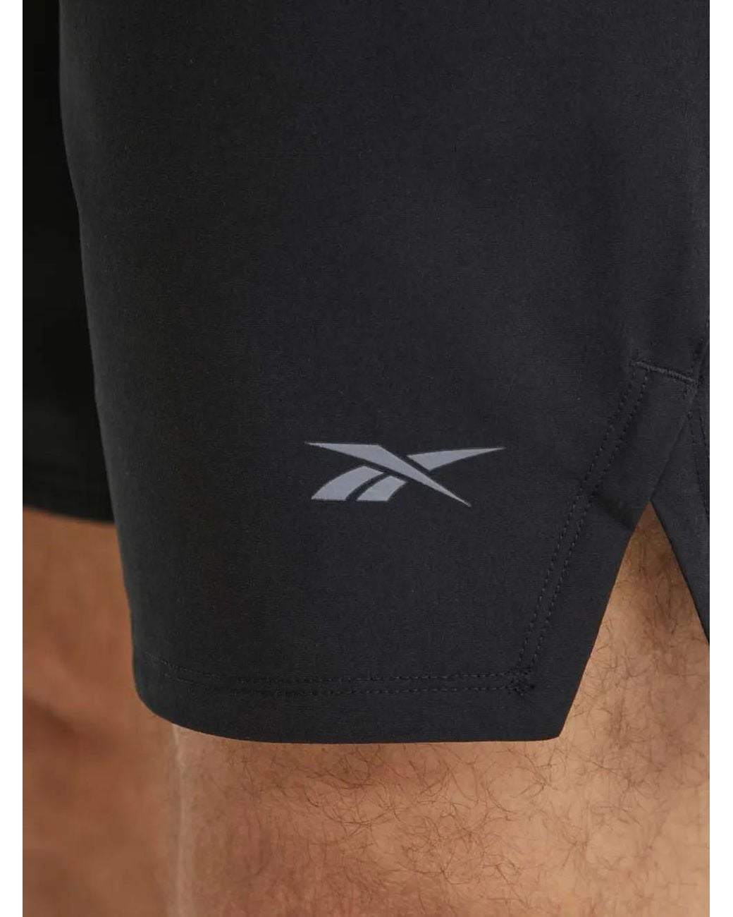 Reebok Black Logo Shorts for men